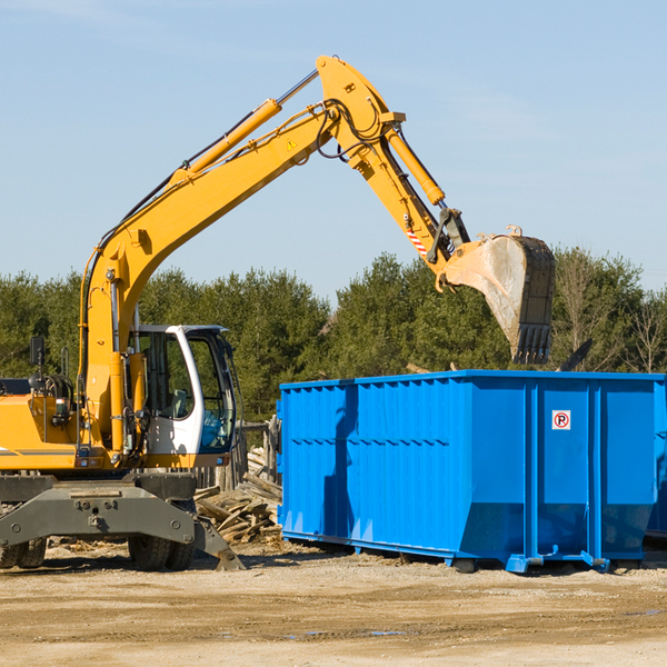 are there any restrictions on where a residential dumpster can be placed in North East